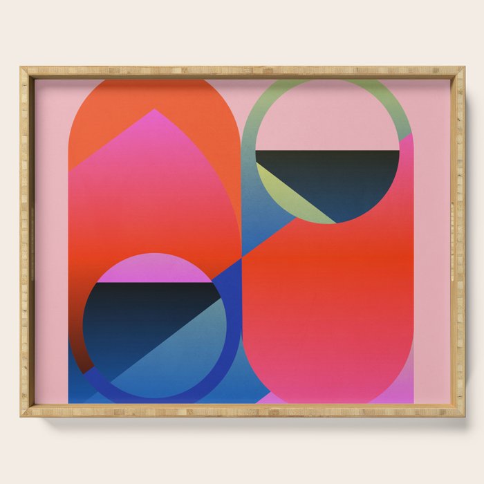 Abstract Shapes 25 Serving Tray Gallery Image 1