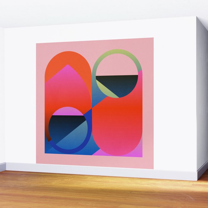 Abstract Shapes 25 Wall Mural Gallery Image 2