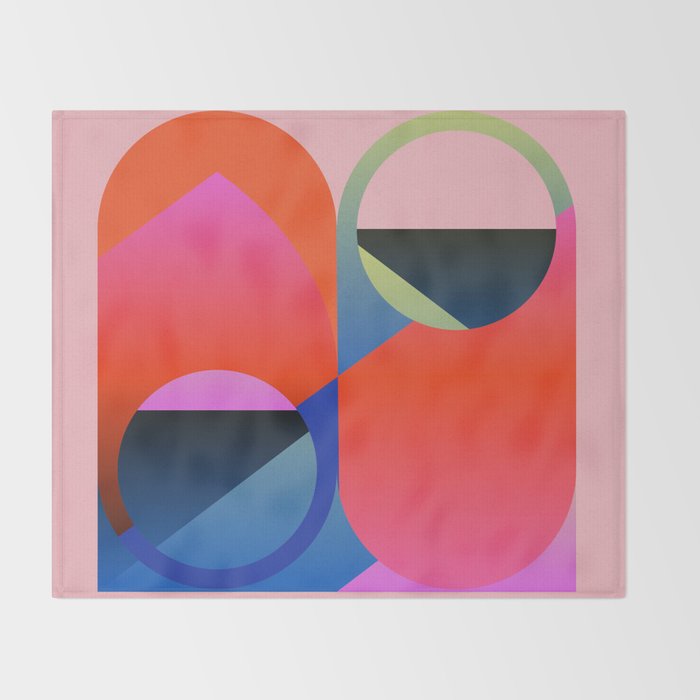 Abstract Shapes 25 Throw Blanket Gallery Image 2