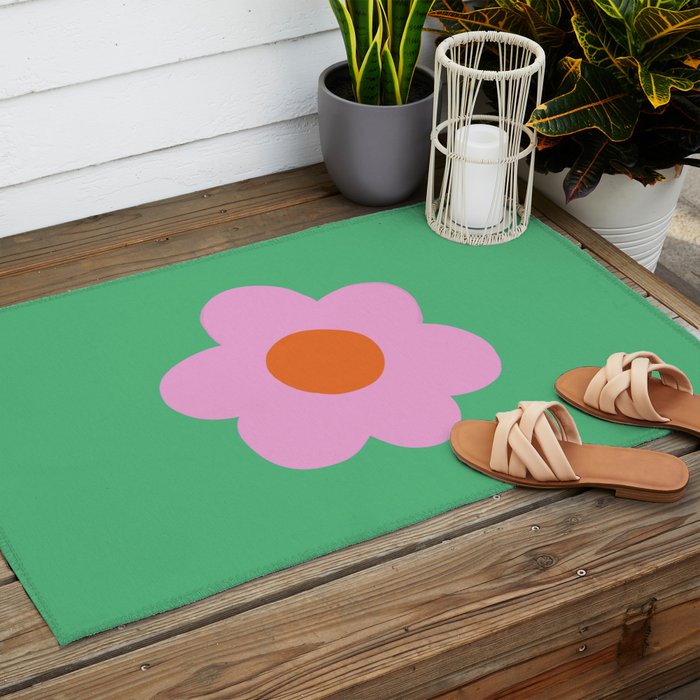 Flower #1 Outdoor Rug Gallery Image 2
