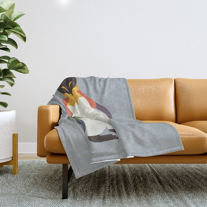 Emperor Penguin Throw Blanket Gallery Image 1