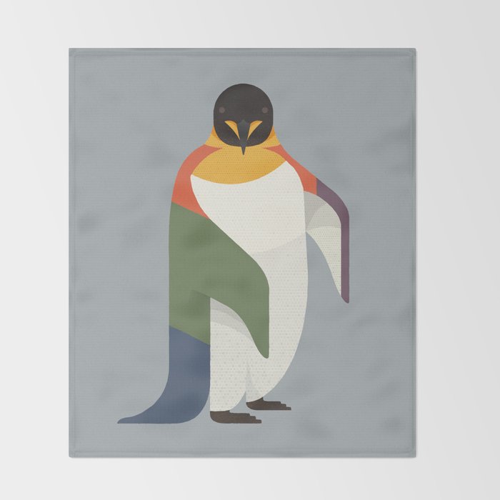Emperor Penguin Throw Blanket Gallery Image 2