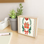 Vintage Holiday Gift and Greenery - Christmas Decorative Design Mini Art Print Gallery Image 2