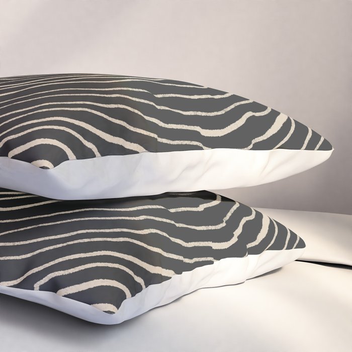 Strokes 07: Nero Black Edition  Pillow Sham Gallery Image 3