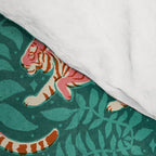 Tigers - pink, red, and jungle green Comforter Gallery Image 4