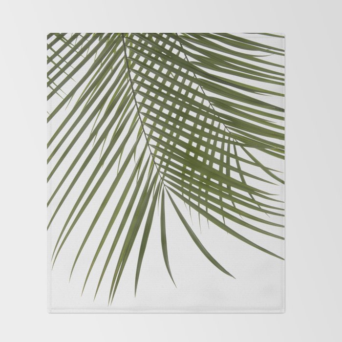 Palm Leaves I Throw Blanket Gallery Image 2