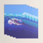 Beluga and Narwhal Wrapping Paper Gallery Image 3