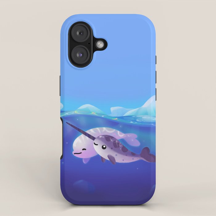Beluga and Narwhal iPhone Case Gallery Image 1