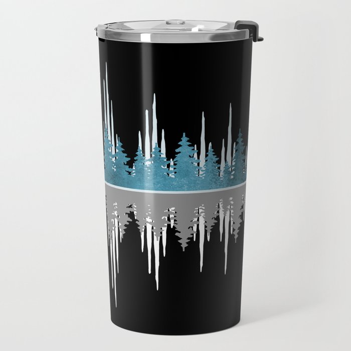 The Sounds Of Nature - Music Sound Wave Travel Mug Gallery Image 2