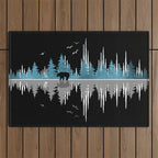 The Sounds Of Nature - Music Sound Wave Outdoor Rug Gallery Image 1