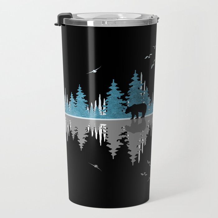 The Sounds Of Nature - Music Sound Wave Travel Mug Gallery Image 3