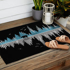 The Sounds Of Nature - Music Sound Wave Outdoor Rug Gallery Image 2