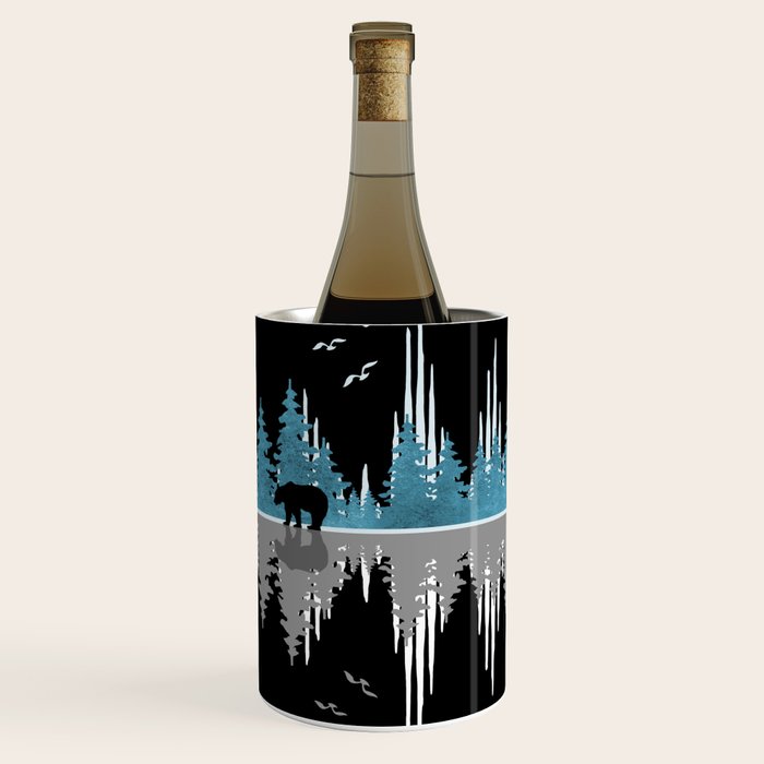 The Sounds Of Nature - Music Sound Wave Wine Chiller Gallery Image 1