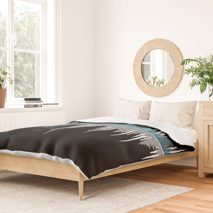 The Sounds Of Nature - Music Sound Wave Duvet Cover Gallery Image 2