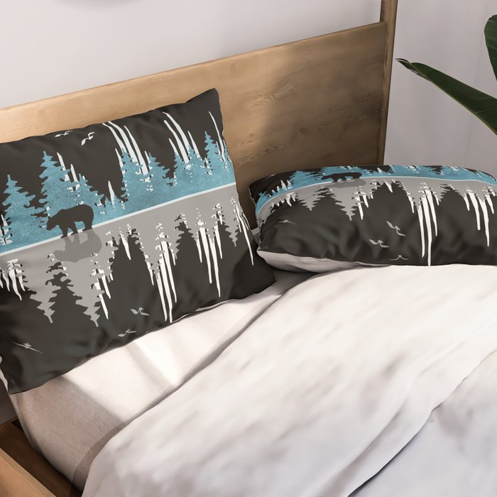 The Sounds Of Nature - Music Sound Wave Pillow Sham Gallery Image 2