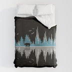 The Sounds Of Nature - Music Sound Wave Duvet Cover Gallery Image 6