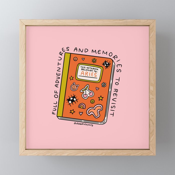 Aries Notebook Mini Art Print Gallery Image 1