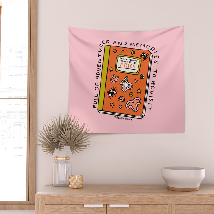Aries Notebook Wall Tapestry Gallery Image 2