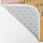 Wholeness Over Perfection | Waves Hand Lettering Design Bath Mat Gallery Image 2