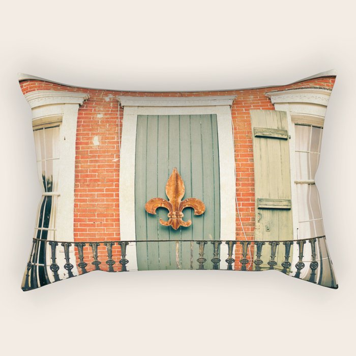 French Quarter Color, No. 5 Rectangular Pillow Gallery Image 2