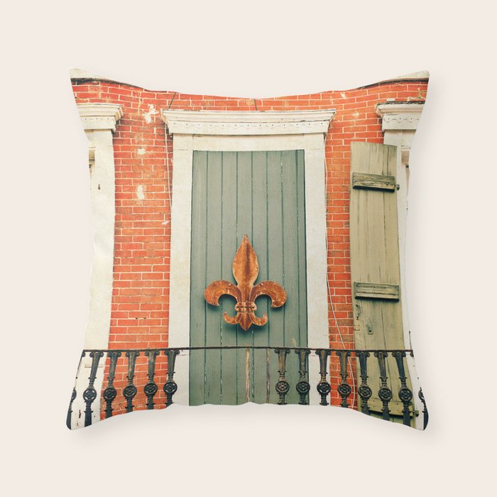 French Quarter Color, No. 5 Throw Pillow Gallery Image 6