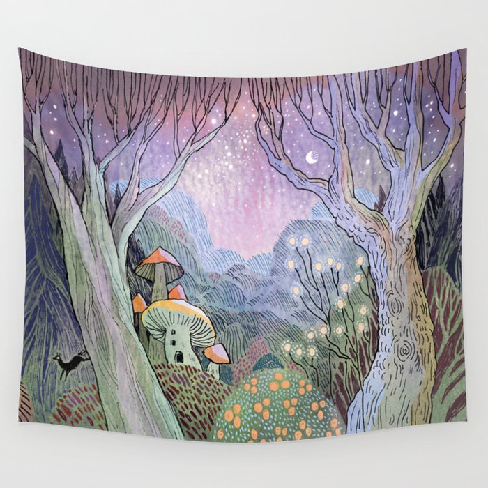 Two Trees Wall Tapestry Gallery Image 4