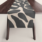 Abstract vintage flower art pattern Table Runner Gallery Image 1