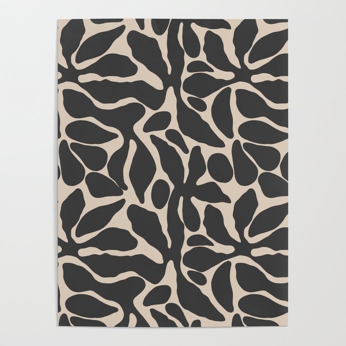 Abstract vintage flower art pattern Poster Gallery Image 4