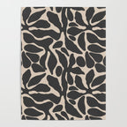Abstract vintage flower art pattern Poster Gallery Image 4