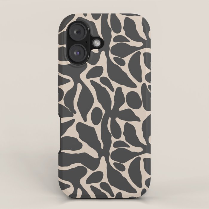 Abstract vintage flower art pattern iPhone Case Gallery Image 1