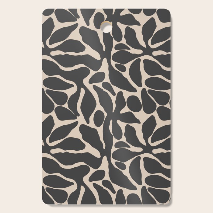 Abstract vintage flower art pattern Cutting Board Gallery Image 1