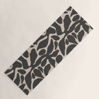 Abstract vintage flower art pattern Yoga Mat Gallery Image 1
