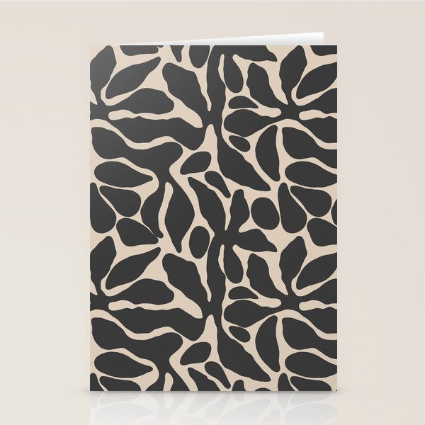 Abstract vintage flower art pattern Stationery Card Gallery Image 1