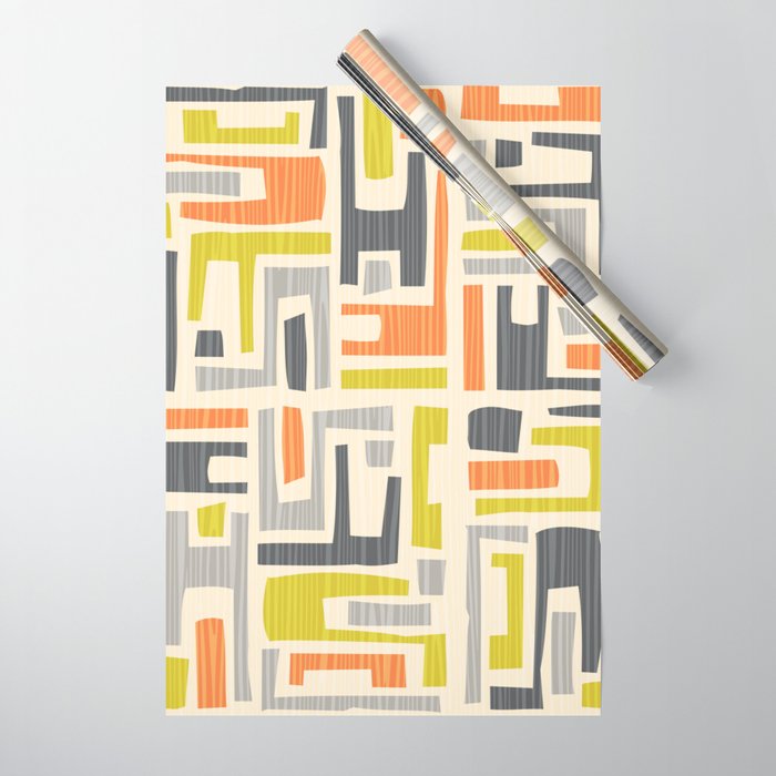 Mid Century Modern 58.1 Wrapping Paper Gallery Image 1