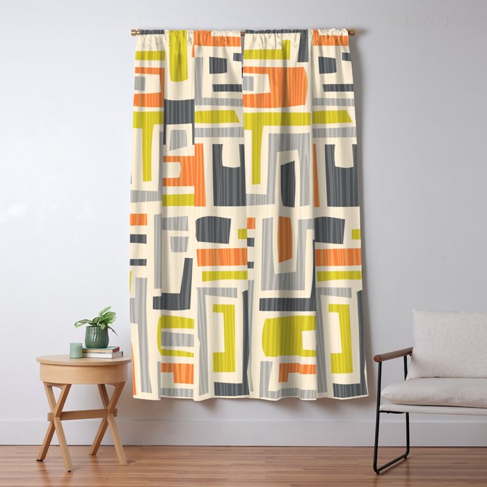 Mid Century Modern 58.1 Window Curtain Gallery Image 1