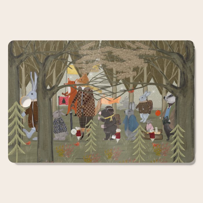 woodland parade Cutting Board Gallery Image 1