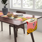 Comics Pop Girl Pattern Table Runner Gallery Image 2