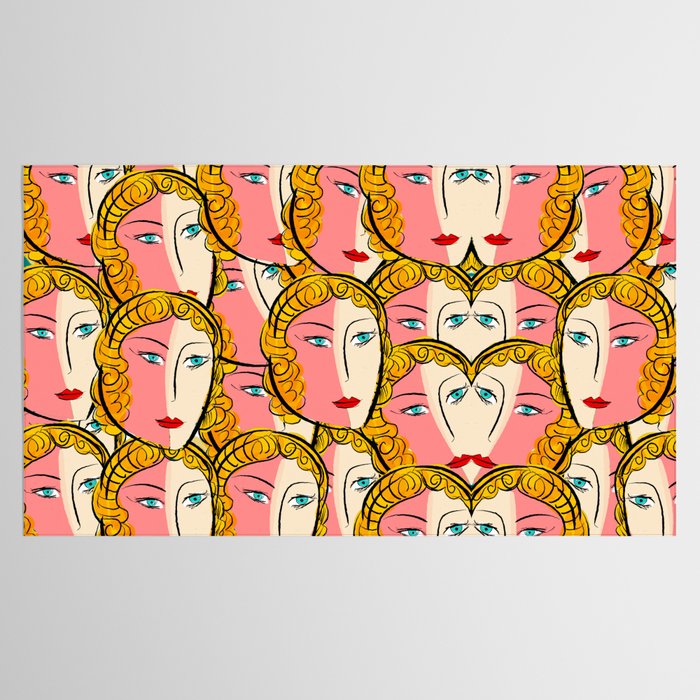 Comics Pop Girl Pattern Tablecloth Gallery Image 2