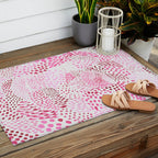 Watercolor Pink Rhythm II Outdoor Rug Gallery Image 2