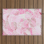 Watercolor Pink Rhythm II Outdoor Rug Gallery Image 1