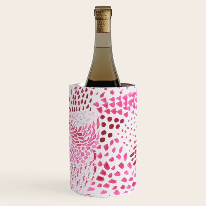 Watercolor Pink Rhythm II Wine Chiller Gallery Image 3