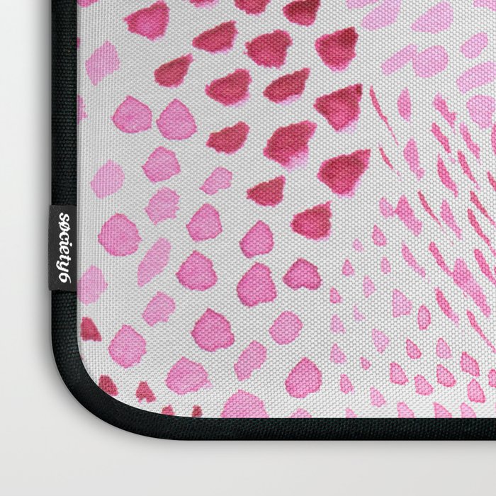 Watercolor Pink Rhythm II Laptop Sleeve Gallery Image 3