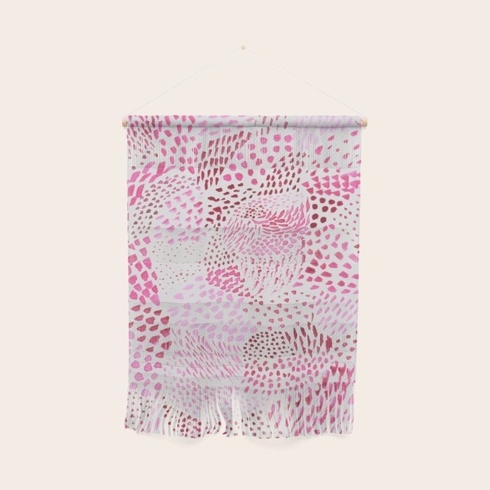 Watercolor Pink Rhythm II Wall Hanging Gallery Image 1