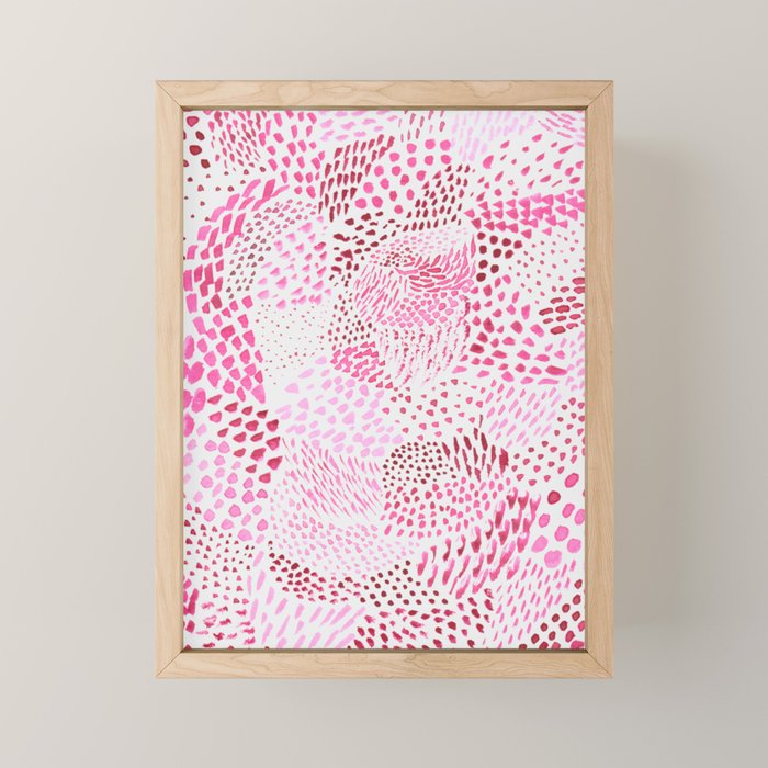 Watercolor Pink Rhythm II Mini Art Print Gallery Image 1