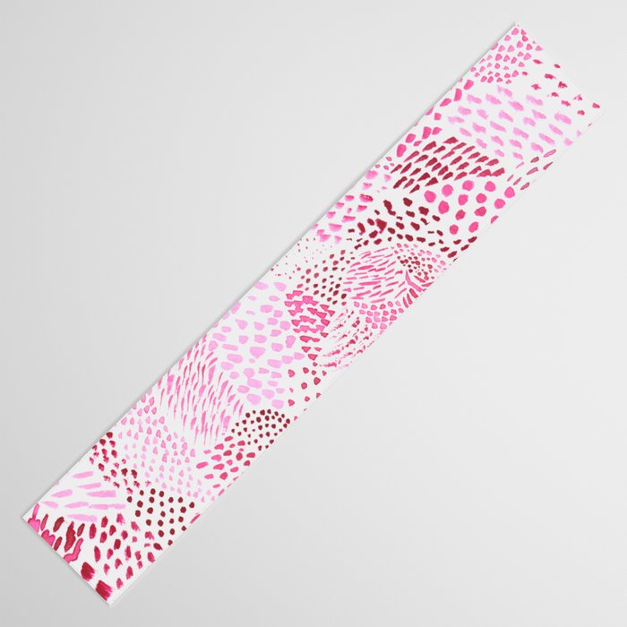 Watercolor Pink Rhythm II Table Runner Gallery Image 3