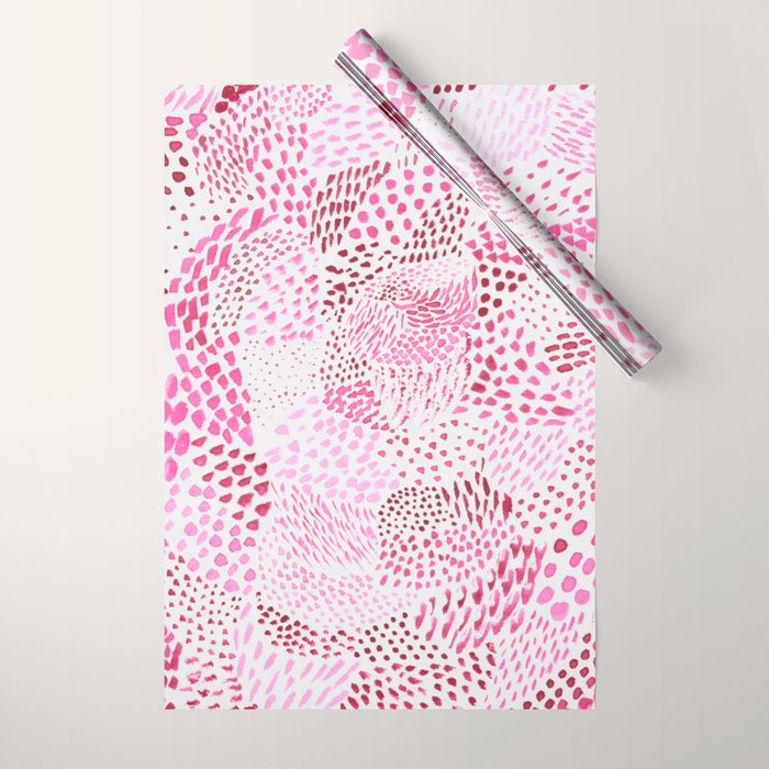 Watercolor Pink Rhythm II Wrapping Paper Gallery Image 1