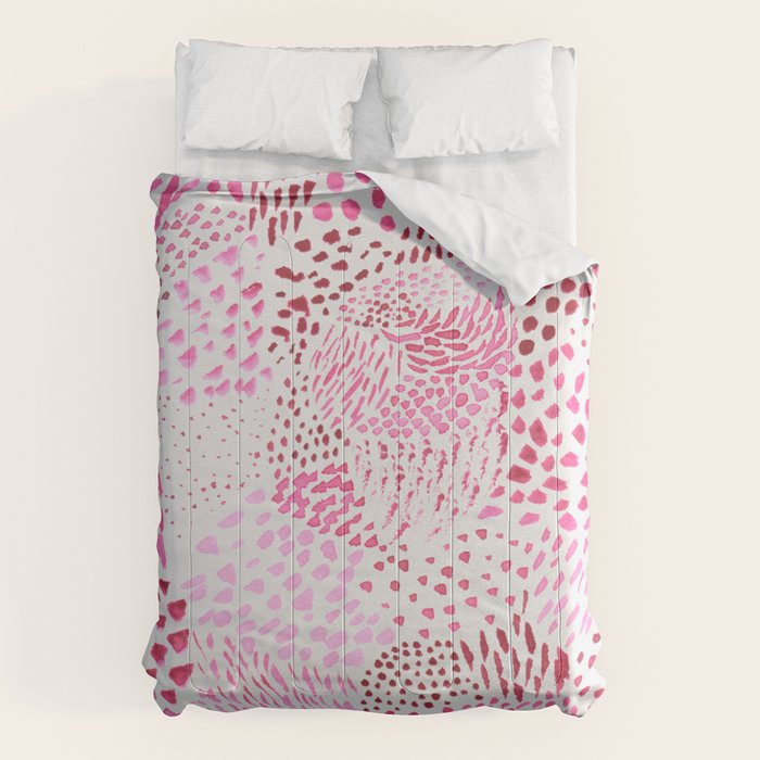 Watercolor Pink Rhythm II Comforter Gallery Image 6