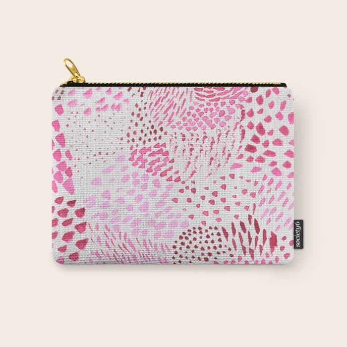 Watercolor Pink Rhythm II Carry All Pouch Gallery Image 1