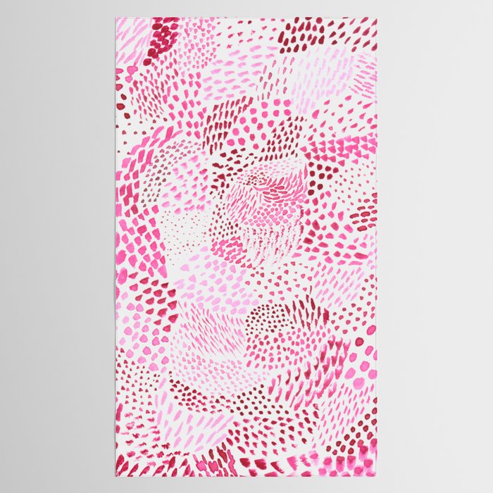 Watercolor Pink Rhythm II Tablecloth Gallery Image 2
