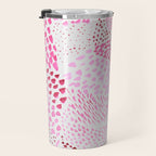 Watercolor Pink Rhythm II Travel Mug Gallery Image 3